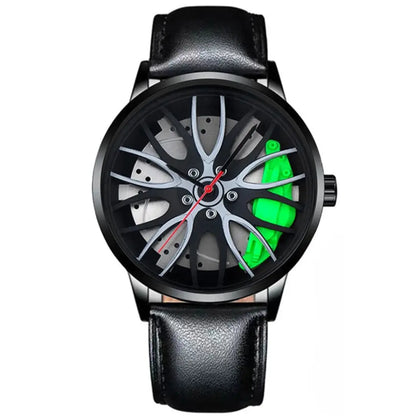 Car Wheel Rim Watch - Multiple Colours