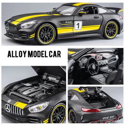 Benzs GT GTR Alloy Racing Car Model 1:24 Multiple Colours!