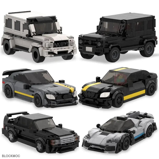 Multiple Variants! - Brick Cars Mercedes Benz Blocks Speed Master Racer Garage toy