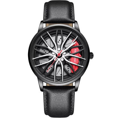 Car Wheel Rim Watch - Multiple Colours